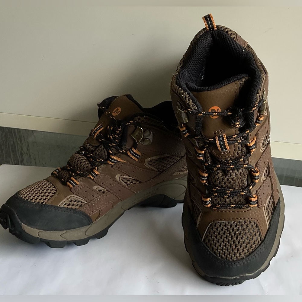 Merrell Kids Brown and Black Hiking Boots